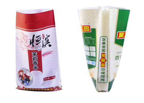China Verpakkende Zakken van de Eco de Vriendschappelijke Bopp Gelamineerde Rijst met Gravuredruk fabriek