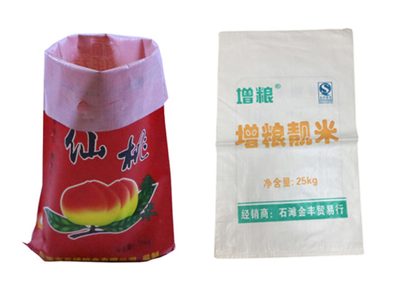 China Bopp Gedrukte Polypropyleen Verpakkende Zakken, de Geweven Zakken van 25Kg pp voor Rijst fabriek