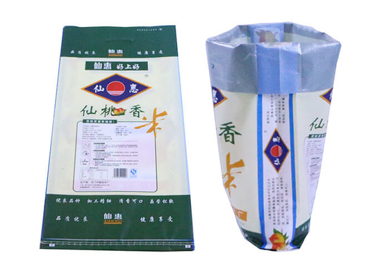 China De pp Geweven Zakken van het Rijstzak Gelamineerde Wpp Geweven Polyethyleen voor de Rijst van 10Kg 15Kg fabriek