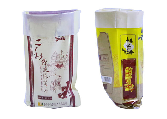 China De opnieuw te gebruiken Plastiek Geweven Zakken, BOPP lamineerden pp Geweven Zakken voor 25Kg-het Voer van de Rijstmeststof fabriek