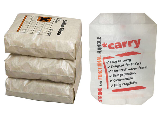 De douane drukte de Klepzak van de Blokbodem, het Cementzak Vriendschappelijke Eco van 50kg 25kg